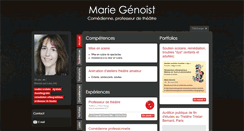 Desktop Screenshot of marie-genoist.com